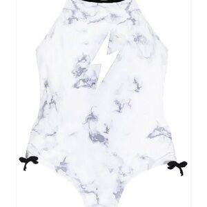 Limeapple Lightning Marble One Piece Swimsuit